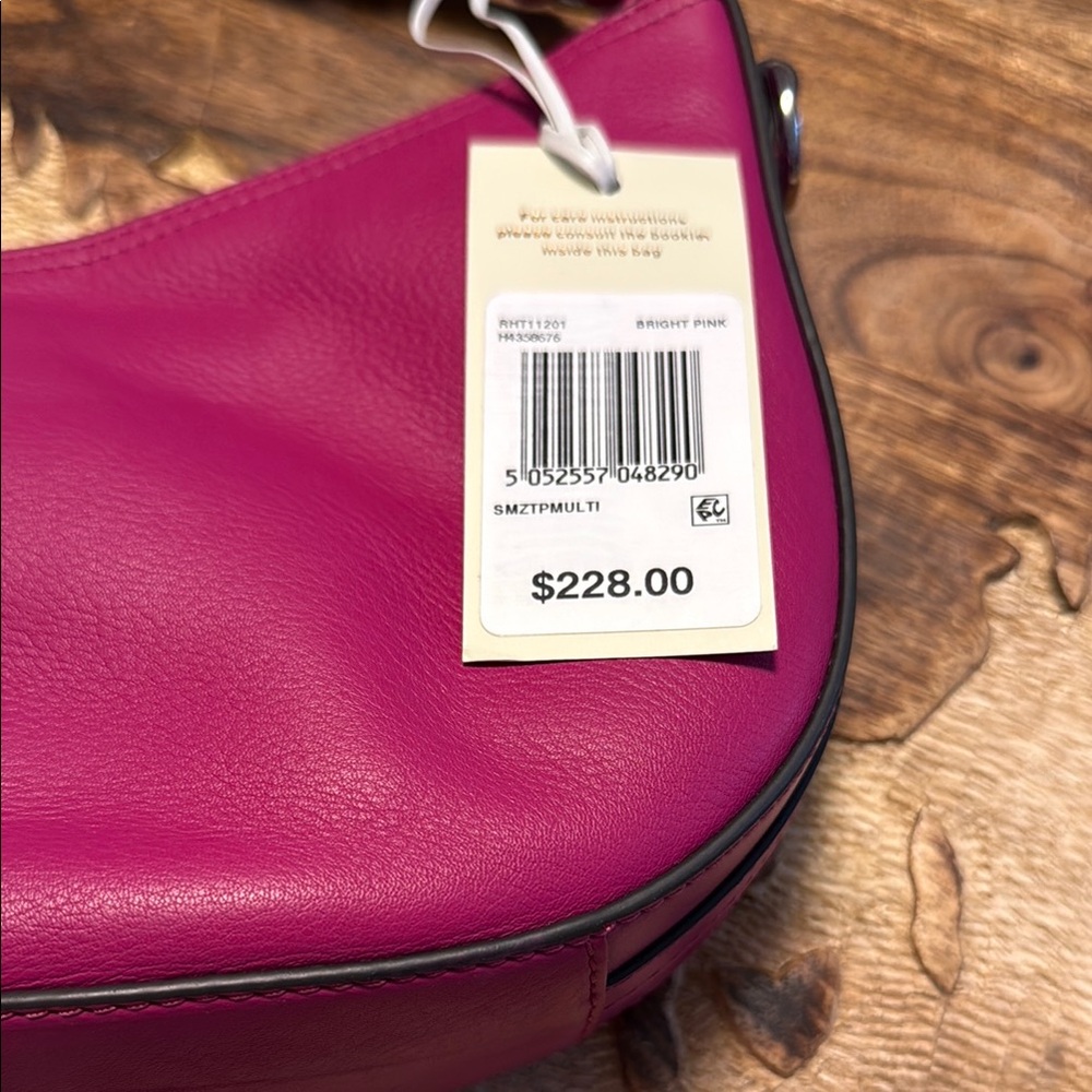 RADLEY LONDON Pink Leather Shoulder Bag with Slouchy Design - Picture 2 of 7
